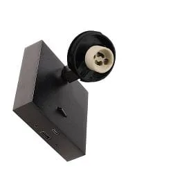 Læselampe CAN TILT SQUARE USB BASE MIX'N MATCH 1/3 firkantet, med afbryder, uden skærm, med USB-opladningsfunktion