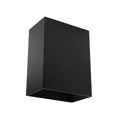 wall luminaire CAN SQUARE UP OR  DOWN 1 flame, square GU10 IP20, black