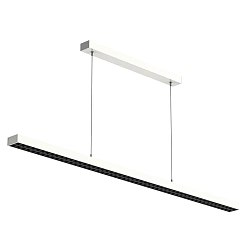 pendant luminaire OFFICE THREE PRO UP AND DOWN DALI controllable, direct / indirect IP20, mat, traffic white dimmable