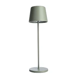 Batteri bordlampe CANIS CCT Switch, med touch-dæmper, uden oplader IP65, mat, grågrøn dæmpbar
