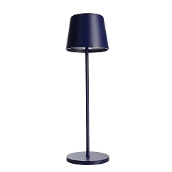 Batteri bordlampe CANIS CCT Switch, med touch-dæmper, uden oplader IP65, mat, koboltblå dæmpbar
