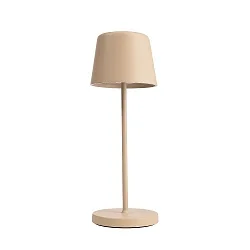 Batteri bordlampe CANIS MINI CCT Switch, med touch-dæmper, uden oplader IP65, beige, mat dæmpbar