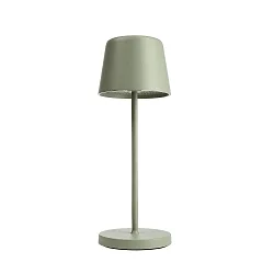 Batteri bordlampe CANIS MINI CCT Switch, med touch-dæmper, uden oplader IP65, mat, grågrøn dæmpbar