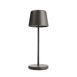 Batteri bordlampe CANIS MINI CCT Switch, med touch-dæmper, uden oplader IP65, mørkegrå, mat dæmpbar