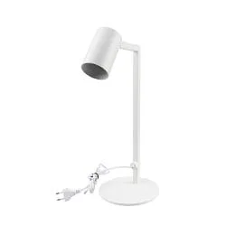 Bordlampe CAN TILT med stik, omskiftelig, kardanisk drejning GU10 IP20, hvid 