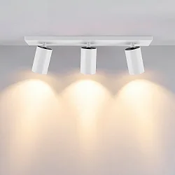 Loftlampe CAN TILT SQUARE 48CM 3-flammer, firkantet, kardanisk drejning GU10 IP20, hvid