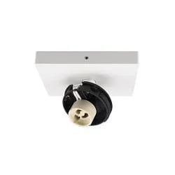 Loftlampe CAN TILT SQUARE BASE 11CM MIX'N MATCH 1/3 1-flamme, firkantet, uden skærm, kardanisk drejning GU10 IP20, hvid