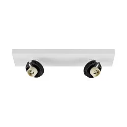 Loftlampe CAN TILT SQUARE BASE 30.5CM MIX'N MATCH 1/3 2-flammer, firkantet, uden skærm, kardanisk drejning GU10 IP20, hvid