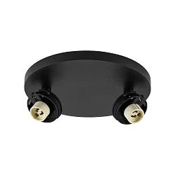 Loftlampe CAN TILT ROUND BASE Ø 20CM MIX‘N MATCH 2-flammer, rund, uden skærm, kardanisk drejning GU10 IP20, sort