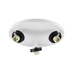 Loftlampe CAN TILT ROUND BASE Ø 25CM MIX‘N MATCH 3-flammer, rund, uden skærm, kardanisk drejning GU10 IP20, hvid