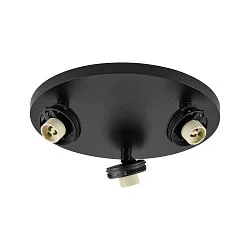 Loftlampe CAN TILT ROUND BASE Ø 25CM MIX‘N MATCH 3-flammer, rund, uden skærm, kardanisk drejning GU10 IP20, sort