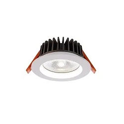 LED Loftindbygningslampe COB 95 rund, 13W, strøm konstant, 34,8V DC, 350mA, 4000K, hvid