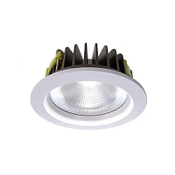 LED Loftindbygningslampe COB 170 rund, 25W, strøm konstant, 35V DC, 700mA, 4000K, hvid