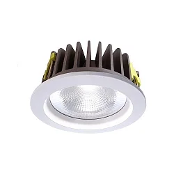 LED Loftindbygningslampe COB 210 rund, 37W, strøm konstant, 35V DC, 1050mA, 4000K, hvid