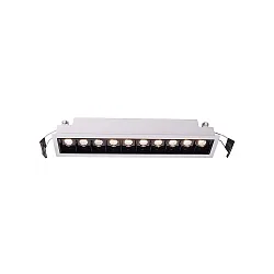 KapegoLED Loftindbygningslampe Ceti 10, strøm konstant, 28-29V DC, 700 mA, 20W, 2900K, hvid mat