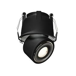Indbygnings loftlampe UNI II MINI 2-polet, konstant strøm, kardanisk drejning IP20, kulsort dæmpbar
