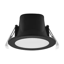 downlight ACRUX PRO 68 rigid, CCT Switch, UGR < 19 IP20/ IP54, glossy, black dimmable