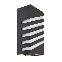 Udendørs wall luminaire GRUMIUM SQUARE CCT II firkantet, CCT Switch, omskiftelig IP54, mørkegrå 