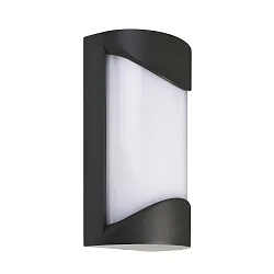 Udendørs wall luminaire GRUMIUM ROUND I rund, omskiftelig IP54, mørkegrå, satin, hvid 