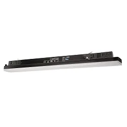 3-faset lampe LINEAR PRO 60 DALI styrbar, multipower IP20, trafik sort dæmpbar