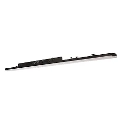 3-faset lampe LINEAR PRO 120 DALI styrbar, CCT Switch, multipower IP20, trafik sort dæmpbar