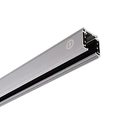 3-Faset strømskinne D LINE, overflade montering, 220-240V AC / 50-60Hz, 100cm, grå