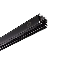 3-Faset strømskinne D LINE, overflade montering, 220-240V AC / 50-60Hz, 100cm, sort