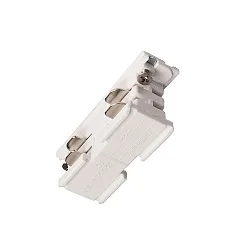 Tilbehør til 3-Faset skinnesystem D LINE - elektrisk stik, 220-240V AC / 50-60Hz, hvid