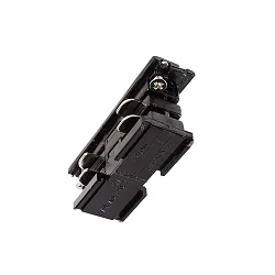 Tilbehør til 3-Faset skinnesystem D LINE - elektrisk stik, 220-240V AC / 50-60Hz, sort