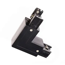 Accessories for 3-phase track system D LINE - 90°-coupler left-right with change mechanism, 220-240V AC, black