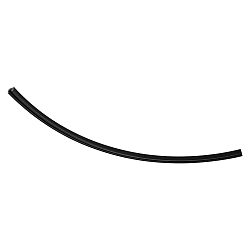 3-faset tillægsskinne D LINE / DALI CURVED 90° / RADIUS 1M venstre, 6-polet, grafitsort