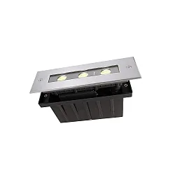 LED Gulvindbygningslampe LINE I WW, 5W, asymmetrisk, 220-240V AC, 3000K, rustfrit stål