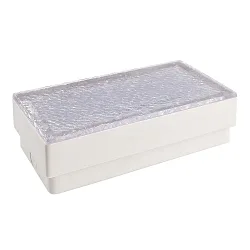 Gulvindbygningslampe TABIT 100x200 tilgængelig, omskiftelig IP67, grå, gennemsigtig 