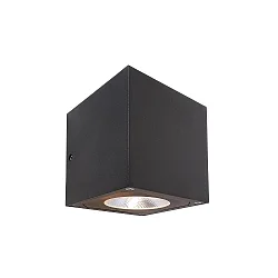 KapegoLED Væglampe CUBODO II Single, 220-240V, 7W, klar / gennemsigtig, mørkegrå