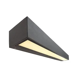 Væglampe LINEAR I SINGLE, 220-240V AC/50-60Hz, 8,50 W, mørkegrå