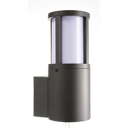outdoor wall luminaire FACADO II ROUND OPAL round E27 IP65, dark grey, mat dimmable