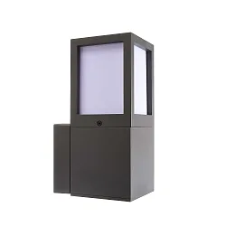 Udendørs wall luminaire FACADO II SQAURE OPAL firkantet E27 IP65, mørkegrå, mat dæmpbar