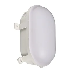 Fugttæt armatur SOTANO IP54 oval, CCT Switch, slagfast, omskiftelig, multipower IP54, hvid 