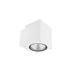 Fasadespot PRO SQUARE 100 DOWN 1-flamme, firkantet, CCT Switch IP65, hvid dæmpbar