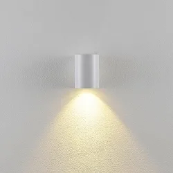 Udendørs wall luminaire CAN OUTDOOR UP OR DOWN 1-flamme, cylindrisk, stiv GU10 IP65, hvid