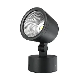 Outdoor LED spot COLT 30W COB, IP65, 3000K 2320lm 4395cd 40°, die-cast aluminum, black grey / opal