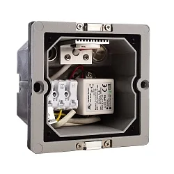 Vægindbygningslampe LIGHT BASE II COB Outdoor, spændingskonstant, 220-240V AC/50-60Hz, 1,30 W