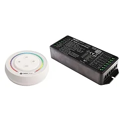 LED dæmper RGB/W/CCT, sort, hvid