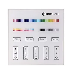 Fjernbetjening RF-SMART SINGLE/CCT/RGB/RGBW/RGB+CCT 4 kanal, hvid