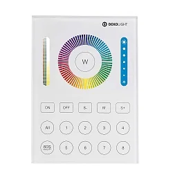 Fjernbetjening RF-SMART SINGLE/CCT/RGB/RGBW/RGB+CCT 8 kanal, hvid