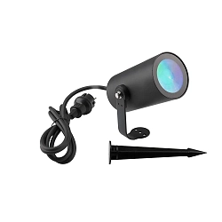 Jordspydslampe RF-SMART WIDE-SPOT RGB+TW ZigBee styrbar, radio styrbar IP20, antracit dæmpbar