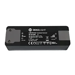 LED driver BASIC CC 500MA konstant strøm, justerbar, omskiftelig, antracit, sort