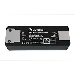 LED strømforsyning BASIC CC V8-40-500mA/40W konstant strøm, mørkegrå, sort