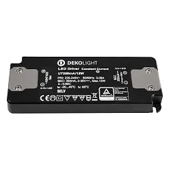 LED driver FLAT CC UT350MA konstant strøm, omskiftelig, antracit, sort