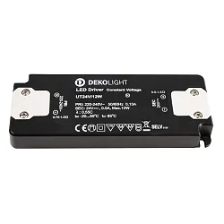 LED driver FLAT CV UT24V konstant spænding, omskiftelig, grå, sort